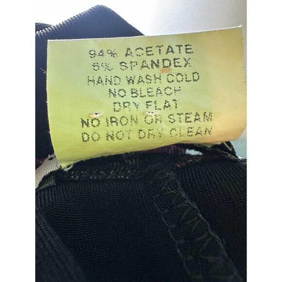 Ve Ve Collection Black Floral Sleeveless Blouse Slinky Top Whimsigoth Women's 3X - Picture 5 of 7